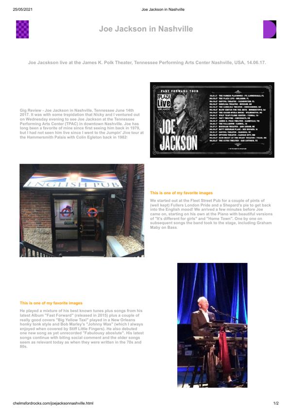 First-page preview of Joe Jackson in Nashville.pdf