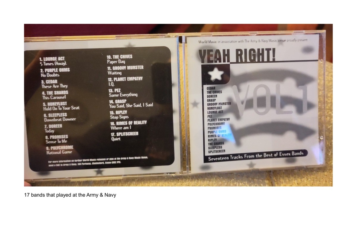 Preview of the Yeah Right! Vol 1 CD cover associated with the Army & Navy
